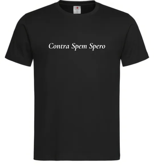 Мужская футболка Contra Spem Spero Черный фото