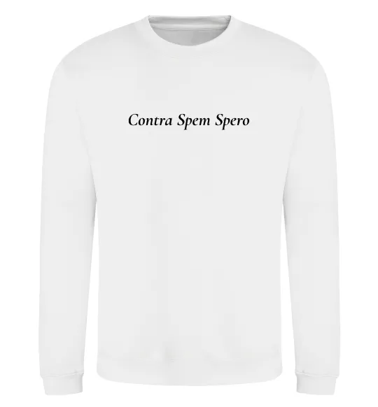 Світшот Contra Spem Spero Білий фото