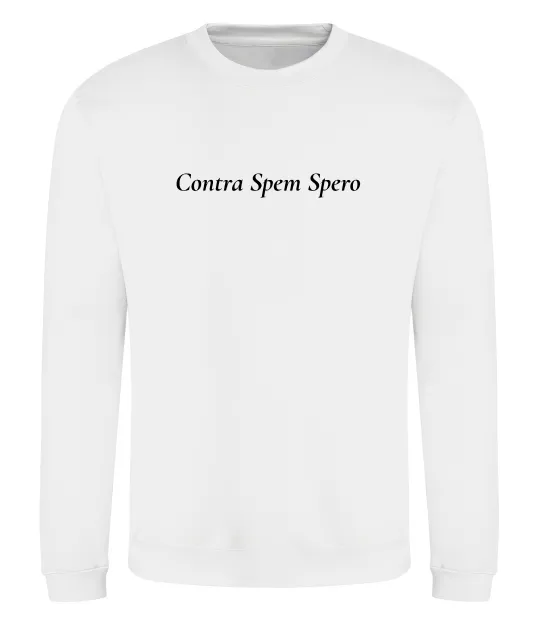 Свитшот Contra Spem Spero Белый фото