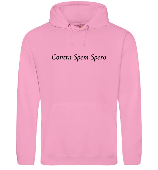 Мужская толстовка (худи) Contra Spem Spero Розовый фото