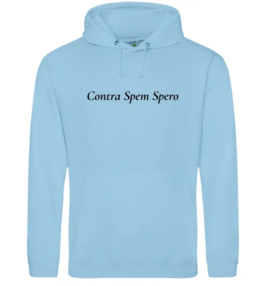 Женская толстовка (худи) Contra Spem Spero Голубой фото