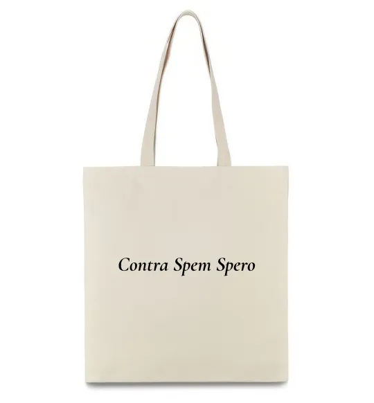 Эко-сумка Contra Spem Spero Бежевый фото