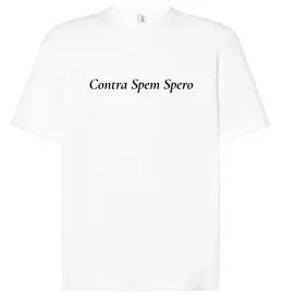 Футболка Оверсайз Contra Spem Spero Белый фото
