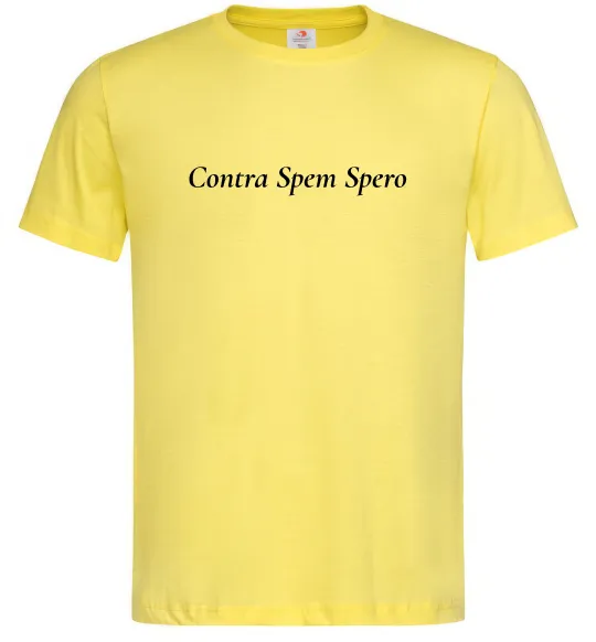 Мужская футболка Contra Spem Spero Лимонный фото