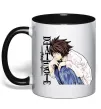 Чашка с цветной ручкой Death Note L персонаж Черный Чашка с цветной ручкой Death Note L персонаж Черный фото