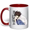 Чашка с цветной ручкой Death Note L персонаж Красный Чашка с цветной ручкой Death Note L персонаж Красный фото