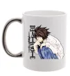 Чашка с цветной ручкой Death Note L персонаж Серебро Чашка с цветной ручкой Death Note L персонаж Серебро фото