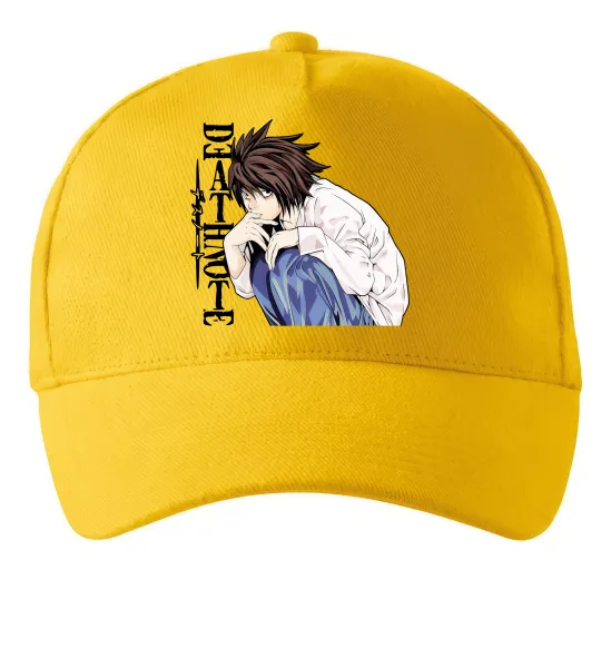 Кепка Death Note L персонаж Солнечно желтый фото