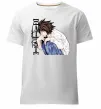 Мужская премиум футболка Death Note L персонаж Белый Мужская премиум футболка Death Note L персонаж Белый фото