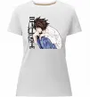 Женская премиум футболка Death Note L персонаж Белый Женская премиум футболка Death Note L персонаж Белый фото