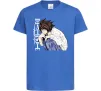 Детская футболка Death Note L персонаж Ярко-синий фото