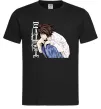 Мужская футболка Death Note L персонаж Черный Мужская футболка Death Note L персонаж Черный фото
