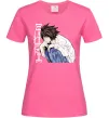 Женская футболка Death Note L персонаж Ярко-розовый Женская футболка Death Note L персонаж Ярко-розовый фото