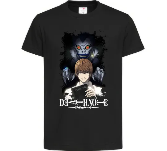 Детская футболка Death Note Рюк Лайт Черный фото