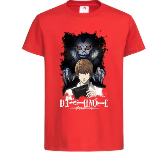 Детская футболка Death Note Рюк Лайт Красный фото