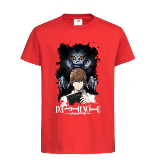 Детская футболка Death Note Рюк Лайт Красный фото