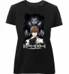 Женская премиум футболка Death Note Рюк Лайт Черный Женская премиум футболка Death Note Рюк Лайт Черный фото