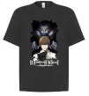 Футболка Оверсайз Death Note Рюк Лайт Черный фото