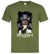 Мужская футболка Death Note Рюк Лайт Оливковый Мужская футболка Death Note Рюк Лайт Оливковый фото