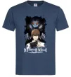 Мужская футболка Death Note Рюк Лайт Темно-синий Мужская футболка Death Note Рюк Лайт Темно-синий фото