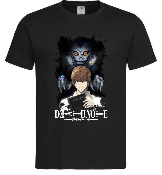 Мужская футболка Death Note Рюк Лайт Черный фото