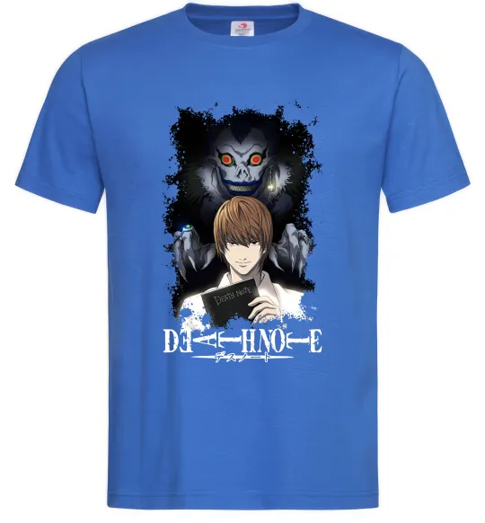Мужская футболка Death Note Рюк Лайт Ярко-синий фото