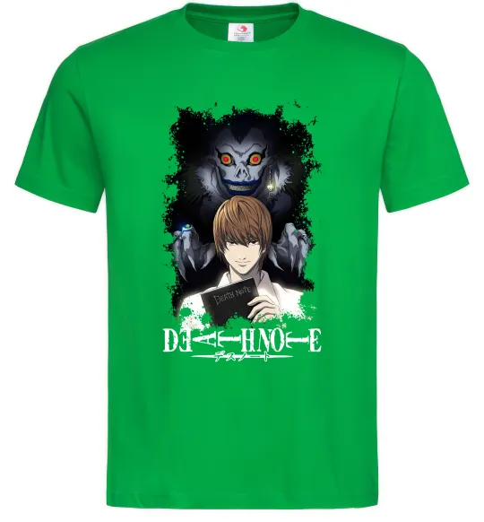 Мужская футболка Death Note Рюк Лайт Зеленый фото