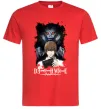 Мужская футболка Death Note Рюк Лайт Красный Мужская футболка Death Note Рюк Лайт Красный фото