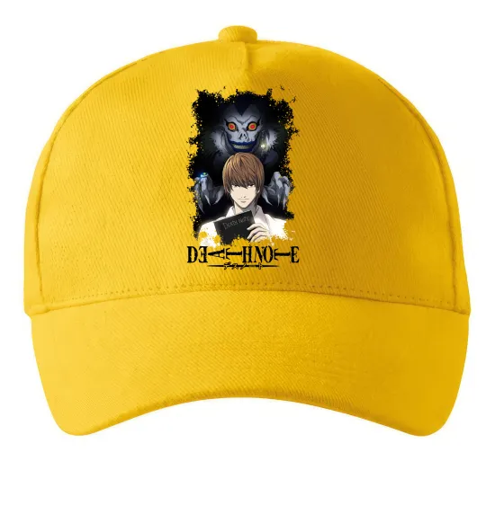 Кепка Death Note Рюк Лайт Солнечно желтый фото