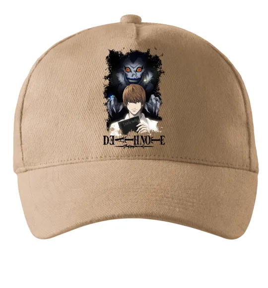 Кепка Death Note Рюк Лайт Песочный фото