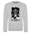 Світшот Death Note Рюк Лайт Сірий меланж Світшот Death Note Рюк Лайт Сірий меланж фото