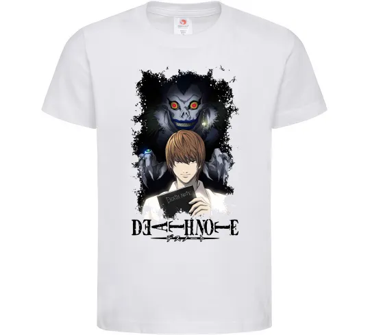 Детская футболка Death Note Рюк Лайт Белый фото