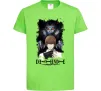 Детская футболка Death Note Рюк Лайт Лаймовый фото
