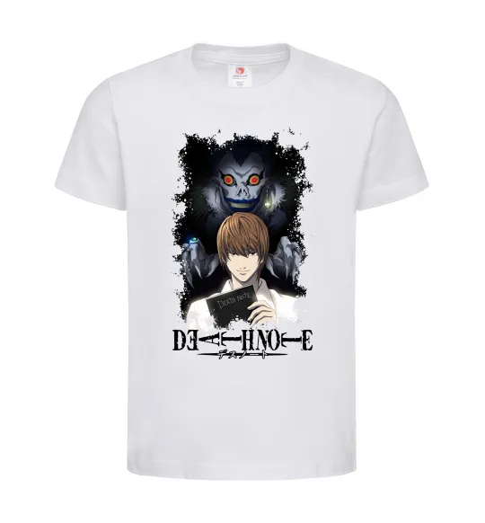 Детская футболка Death Note Рюк Лайт Белый фото