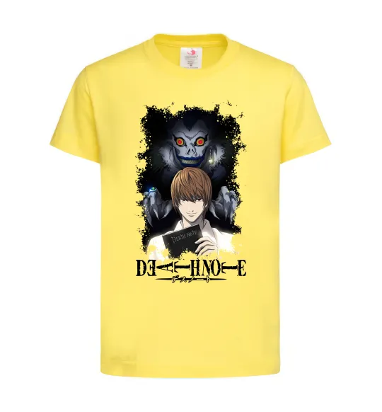 Детская футболка Death Note Рюк Лайт Лимонный фото