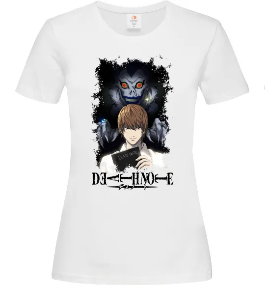 Женская футболка Death Note Рюк Лайт Белый фото