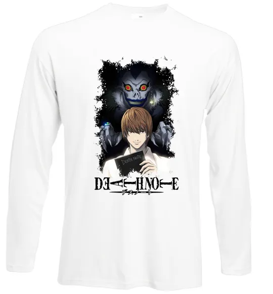 Лонгслив Death Note Рюк Лайт Белый фото