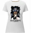 Женская премиум футболка Death Note Рюк Лайт Белый Женская премиум футболка Death Note Рюк Лайт Белый фото