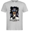 Мужская футболка Death Note Рюк Лайт Серый Мужская футболка Death Note Рюк Лайт Серый фото