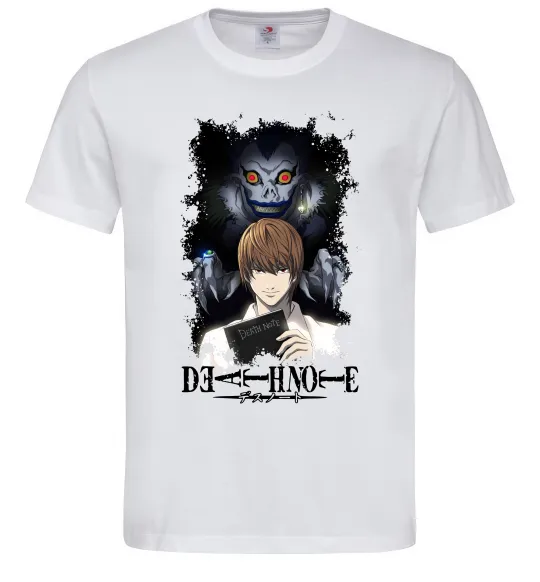 Мужская футболка Death Note Рюк Лайт Белый фото