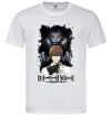 Мужская футболка Death Note Рюк Лайт Белый Мужская футболка Death Note Рюк Лайт Белый фото