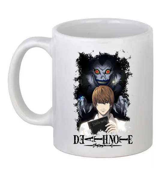 Чашка керамическая Death Note Рюк Лайт Белый фото