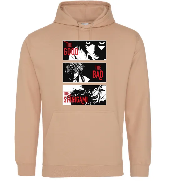 Женская толстовка (худи) The Shinigami Песочный фото