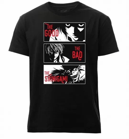 Мужская премиум футболка The Shinigami Черный фото