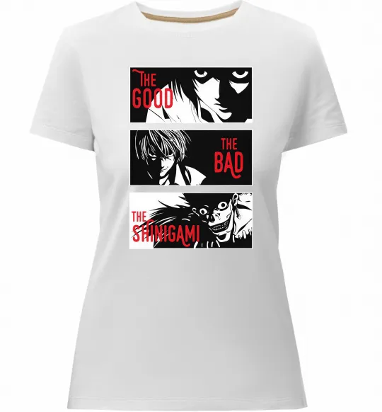 Женская премиум футболка The Shinigami Белый фото