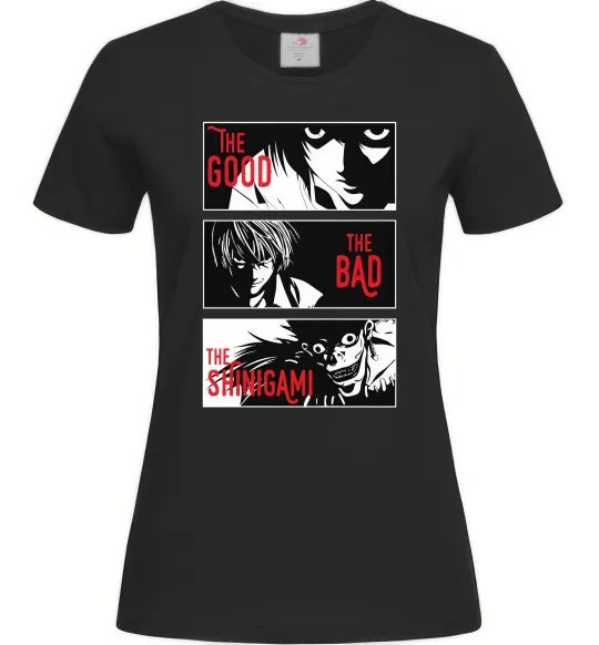 Женская футболка The Shinigami Черный фото