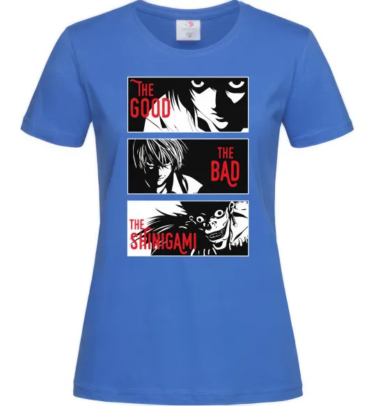 Женская футболка The Shinigami Ярко-синий фото