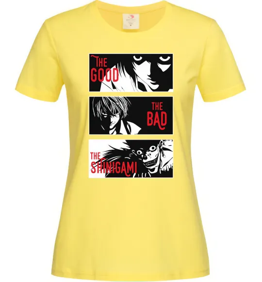 Женская футболка The Shinigami Лимонный фото