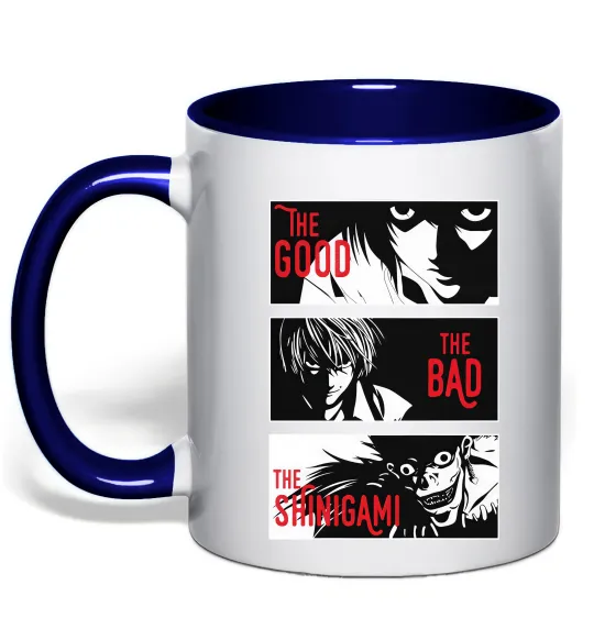 Чашка с цветной ручкой The Shinigami Глубокий темно-синий фото