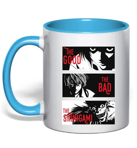 Чашка с цветной ручкой The Shinigami Голубой фото